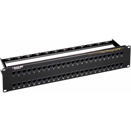 Black Box CAT6 Feed-Through Patch Panel - Unshielded  48-Port (jpm820a) price history on PriceWatchPro