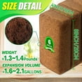 thumbnail image 3 of Avalution Coco Coir Brick for Plants, 12 Packs 100% Natural Organic Compressed Coconut Coir Fiber with Low EC & PH Balance, High Nutrition Coconut Soil Coco Fiber for Planting, Herbs, 3 of 8