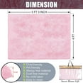 thumbnail image 3 of eRug Outlet Super Soft Collection Modern Abstract Area Rug (4x5 feet) Solid - 4' x 5'3", Pink, 3 of 6