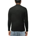thumbnail image 2 of X RAY JEANS Mens Quarter-Zip Pullover Sweater, Black, M, 2 of 8