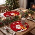 thumbnail image 5 of Miwamany 6pc Round Christmas Placemats Set Holiday Printed Table Mats Winter Decor Tabletop Cushion for Kitchen Dining Table Party Decoration, 5 of 7