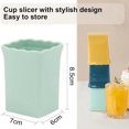 thumbnail image 6 of Sunjoy Tech Fruit Slicer Cup Cutter Stainless Steel Kitchen Tool for Banana Strawberry Egg Mushroom Safe Easy to Clean Mini Slicer Gadget, 6 of 7