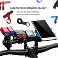 thumbnail image 3 of pitrice Bike Handlebar Extender Handle Bar Extended Bracket Extension Alloy Holder Mount, Red, 10cm, Extended Bracket, 3 of 7