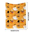 thumbnail image 3 of LEFXSMR Halloween Blanket Cute Ghost Decor Fleece Fall Throw Blanket for Couch Orange Halloween Decoration for Home Holiday Sofa Bed, 70.86x78.74", 3 of 9