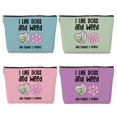 thumbnail image 1 of Bolsa de maquillaje Jeilink Funny Weed Green Leaves para mujer, 1 of 7