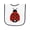 White and Navy, variant on Inktastic Lady Bug Baby Terry Cloth Bib
