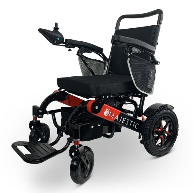 Majestic Fauteuil Roulant Électrique, Fauteuils Roulants Électriques Légers pour Aînés, Capacité de 350 Lb