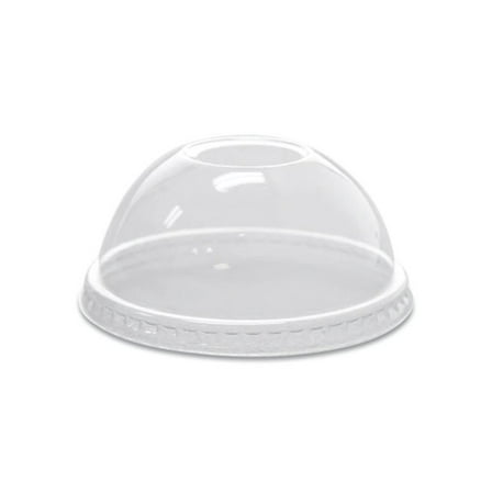 Karat PET Lids, Dome Lid, Fits 8 oz to 10 oz Cold Cups, Plastic, Clear, 1,000/Carton