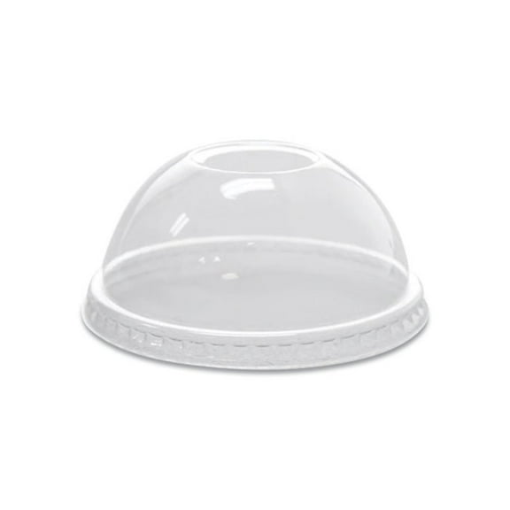 Karat PET Lids, Dome Lid, Fits 8 oz to 10 oz Cold Cups, Plastic, Clear, 1,000/Carton