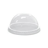 Karat PET Lids, Dome Lid, Fits 8 oz to 10 oz Cold Cups, Plastic, Clear, 1,000/Carton