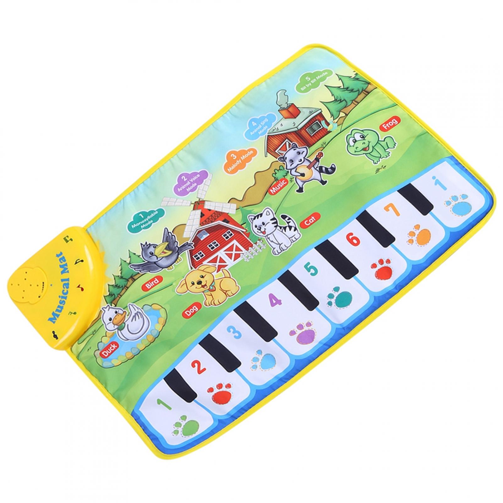 Baby Music Mat Children Crawling Piano Carpet Educational Musical Toy Kids Gift Baby Music Carpet - image 4 of 5