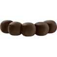 thumbnail image 4 of Meridian Furniture Apollo Brown Velvet Bench, 4 of 11