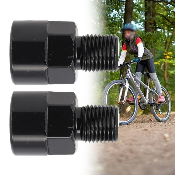 bicycle pedal extender adapter, bicycle pedal adapter fits 9/16 inch pedal and 1/2 inch crank conversion bicycle parts