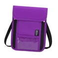 thumbnail image 2 of Cartera de viaje con protección para el cuello, ideal para regalar en cumpleaños y compras callejeras. , PÚrpura Púrpura, 2 of 8