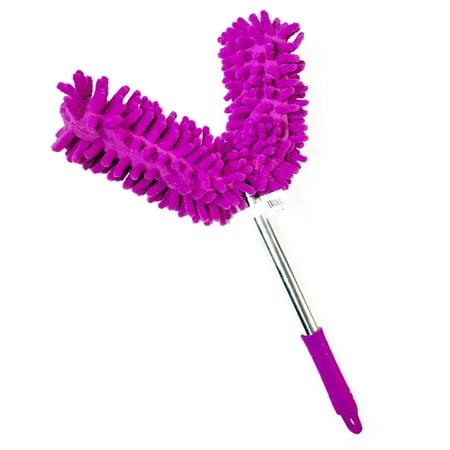 - Universal Home Dual Head Flex Neck Telescopic Duster 46.5 Inch Purple