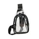 thumbnail image 5 of Mochila transparente de PVC Strade Fareast Limited tipo bandolera para el hombro con bolsillo en el pecho Negro, 5 of 8