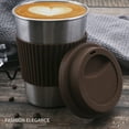 thumbnail image 6 of 300ml Stainless Steel Vacuum Insulated Tumbler Cup with Lid Coffee Mug Insulated Travel Mug for Coffee Beer Keep Drinks Steaming Hot or Ice Cold, 6 of 8