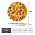 thumbnail image 2 of Daiia Pumpkins And Sunflowers Printed Pattern Ceramic Plate Dinner Plates Bone China Decorative Plates with Display Stand Art Ceramic Ornaments for Wall Hanging Decoration-7in, 2 of 6