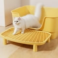 thumbnail image 6 of SLYNSHome Cat Litter Mat Kitty Litter Trapping Mat,Yellow Large Dual-Layer Cat Litter Box Mat for Kitty,Floor Protection Waterproof Urineproof Pad, 6 of 7