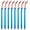 Blue-BU-home supplies, variant on LEFTHIGH Home Outdoor Aluminum Tent Nails Tent Nail Set Camping Tent Nails with Three Edged Sawtooth Thickened with Rope Bag 8 PC Christmas