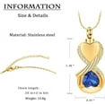 thumbnail image 2 of Infinity Urn Necklace for Human Pet Ashes Crystal Heart Cremation Necklace Stainless Steel Memorial Ash Jewelry for Women for Love Ones, 2 of 6