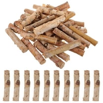 50x Wood Log Sticks For Diy Crafts Photo Props Craft Sticks, Wood