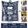 thumbnail image 6 of Dallas Plush Blanket, Football Sport, Football Team Color Blanket Gifts for Men Women, Football Flannel Throw Blanket 60" X 50", 6 of 6