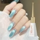 thumbnail image 1 of Esmalte de uñas blanco de cerámica con efecto ojo de gato, pegamento para esmalte de uñas, esmalte de uñas blanco de porcelana brillante, 10 ml por uña., 1 of 2