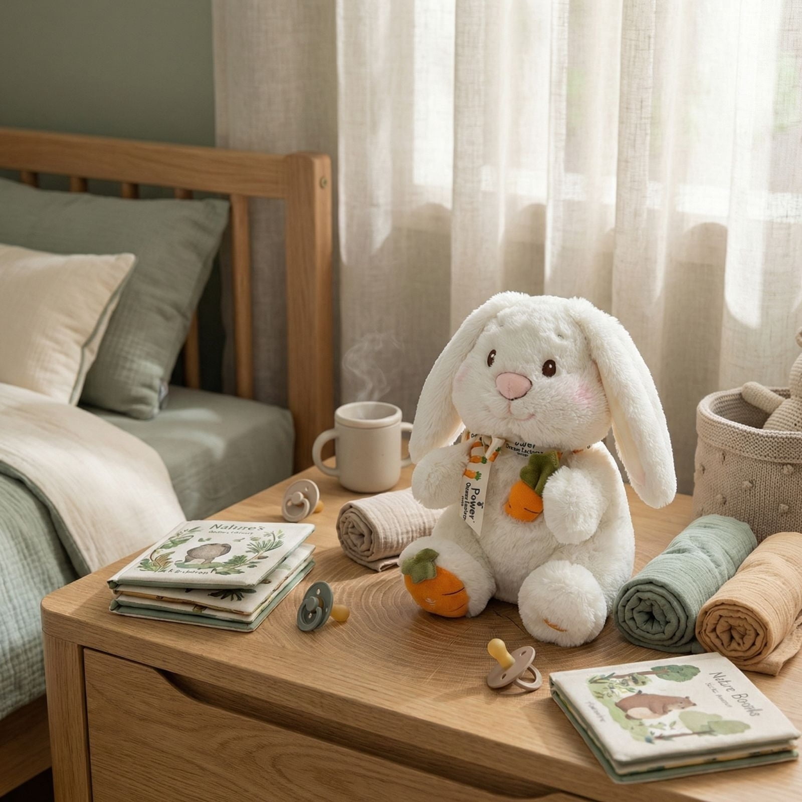 12.6" Interactive Plush Bunny Toy, Animated Singing & Clapping Stuffed Rabbit with Wiggling Ears, Educational Learning Partner for Kids
