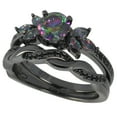 thumbnail image 5 of LaRaso & Co His Hers TRIO Wedding Ring Set for Women Size 5 and Men Size 12, 5 of 6