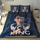 thumbnail image 1 of Rey Lobo Conjunto de sábanas temático, trío de piezas, cómodo y amigable con la piel, diseño único, regalo de decoración para el hogar para familiares, amigos y fans,140cm *210cm, 1 of 6
