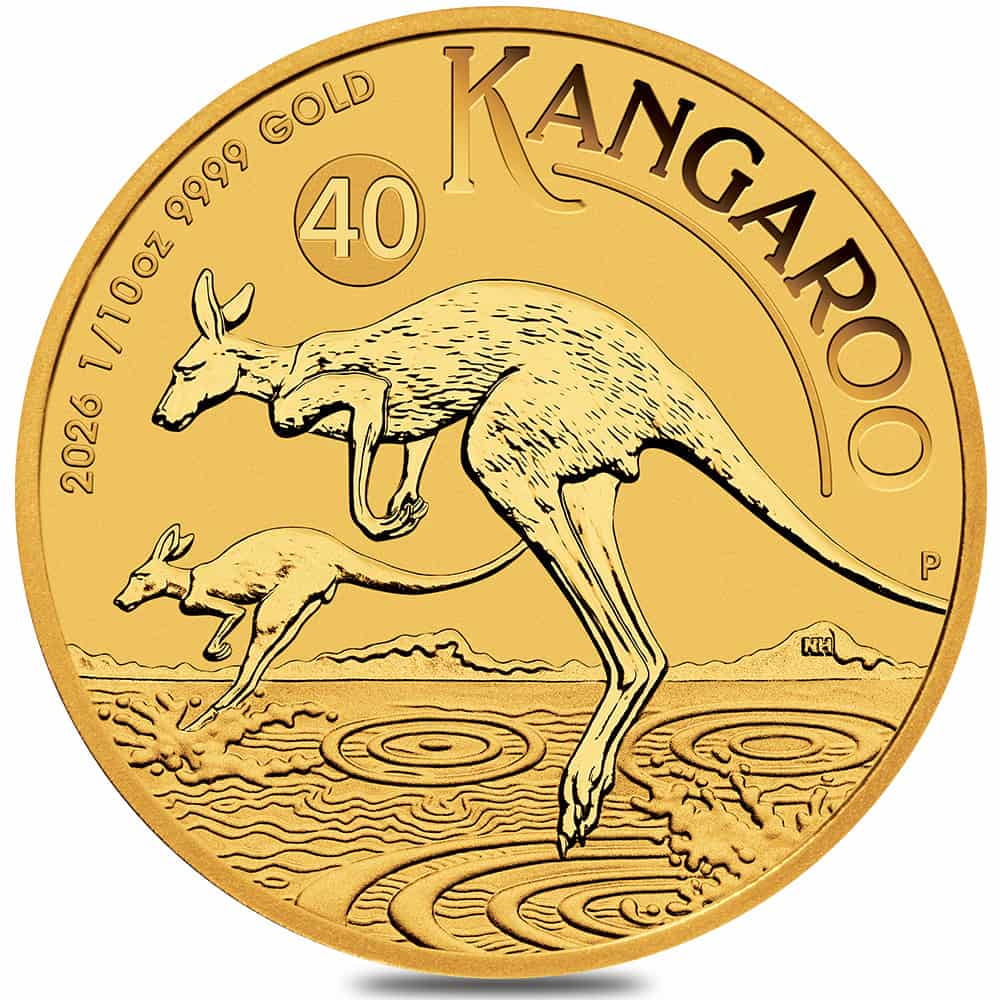 2026 1/10 oz Australian Gold Kangaroo Perth Mint BU