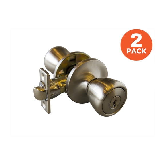 Design House 728840 Gateway Terrace Double Entry Combo, Satin Nickel