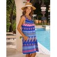 thumbnail image 3 of HOTOUCH Robe Femme 2024 Été Décontractée Robe T-Shirt Couverture de Plage Sans Manches Robe Débardeur avec Poches, 3 of 6
