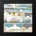 thumbnail image 2 of Goldberger, Jennifer 12x12 Black Modern Framed Museum Art Print Titled - Arabesque Abstract II, 2 of 5