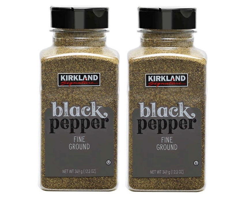 Kirkland Signature Fine Ground Black Pepper, 12.3 oz 2PK