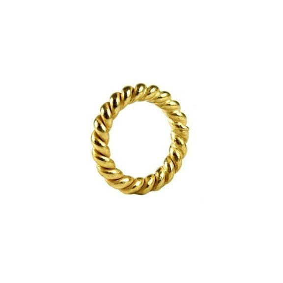 18K Gold Overlay Closed Jump Ring JCG-105-8MM