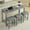 Grey, variant on CQSXDA Modern 4 Piece Bar Table and Chair Set with Power Outlet Including 59 Inch Table and 3 Stools for Versatile Use, Cherry