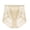 Beige, variant on Mgmyaa Women's Lace Abdomen Mid-rise Waist and Hip Lift Comfortable Body Breathable Underwear Briefs