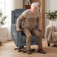 thumbnail image 2 of HOMCOM Fauteuil Inclinable Releveur de Massage pour Aînés Fauteuil Inclinable Gris, 2 of 10