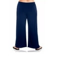 thumbnail image 2 of Super Soft Passports Women's Plus Size Pajama Casual Pants Wide Leg Drawstring Sleep Pajama PJ Cotton Casual Pants, 2 of 5