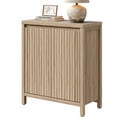 thumbnail image 6 of SICOTAS 29.1"W Mid Century Modern Sideboard Buffet Cabinet with Fluted Doors, Small Farmhouse Credenza with Adjustable Shelves Modular Storage Cabinets for Dining Room, Living Room, Oak, 6 of 7