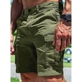 thumbnail image 3 of Men'S Cargo Shorts:Outdoor Wear with Multi-Functional Pockets Green S, 3 of 5