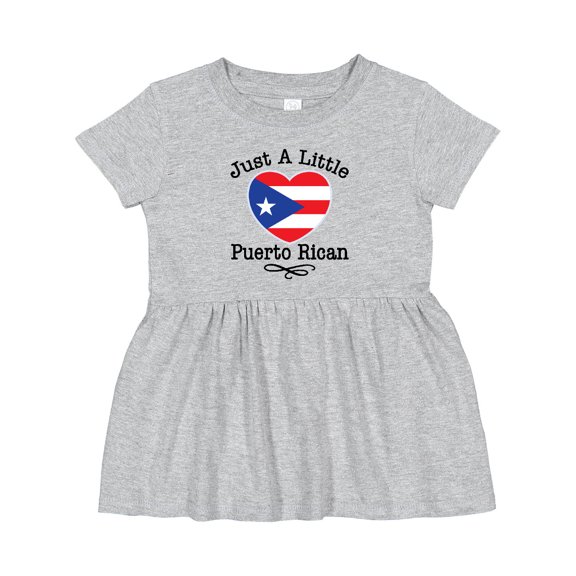 Inktastic Just a Little Puerto Rican Girls Baby Dress
