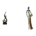 thumbnail image 1 of Escultura abstracta de fuego,Estatua de arte abstracto,adorno para decoración del hogar,Escultura de fuego moderna,coleccionable,regalo,Figura de escritorio,Figuras africanas de, 1 of 8