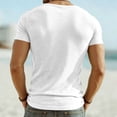 thumbnail image 4 of LMOIPLI Men's Henley Zip Neck Short Sleeve T-Shirt Ribbed Knit Casual Muscle Solid Quick Dry Tee with Pocket White XXL, 4 of 8