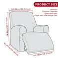 thumbnail image 2 of Dznils Funda para Sillón Reclinable Estampada Funda Elástica para Sofá Reclinable de Poliéster, Hojas Negras, 2 of 10