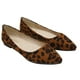 thumbnail image 2 of EeaseMX Zapatos de leopardo de moda, de tacón plano y puntiagudos, ideales para el tiempo libre de mujer (leopardo marrón, talla 37), 2 of 7