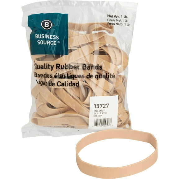 Business Source, BSN15727, Quality Rubber Bands, 40 / Pack, Crepe