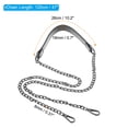 thumbnail image 2 of Uxcell 47 Inch Purse Chain Strap, Bags Chains Shoulder CrossBody Replacement for Handbags, Black/Dark Grey, 2 of 5